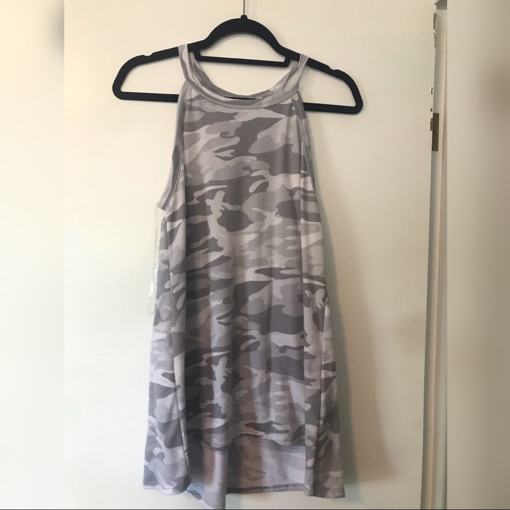 High Neck Camo Tank